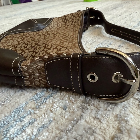Coach Brown Signature Shoulder Bag - Picture 2 of 7